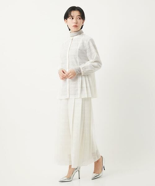 Maison de CINQ / メゾン ドゥ サンク その他パンツ | 【セットアップ対応】幾何ボーダーレースプリーツワイドパンツ | 詳細13