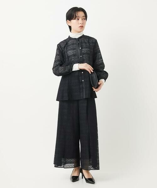 Maison de CINQ / メゾン ドゥ サンク その他パンツ | 【セットアップ対応】幾何ボーダーレースプリーツワイドパンツ | 詳細18