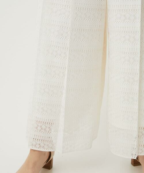 Maison de CINQ / メゾン ドゥ サンク その他パンツ | 【セットアップ対応】幾何ボーダーレースプリーツワイドパンツ | 詳細9