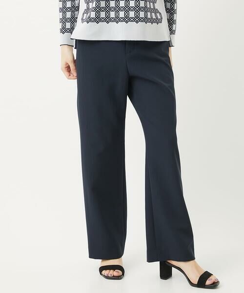 Maison de CINQ / メゾン ドゥ サンク その他パンツ | [日本製]ダブルクロスワイドストレートパンツ | 詳細1