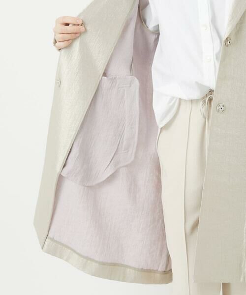 Maison de CINQ / メゾン ドゥ サンク その他アウター | メタリックツイルロングコート | 詳細12