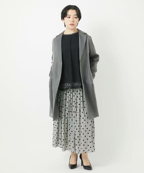 Maison de CINQ / メゾン ドゥ サンク その他アウター | メタリックツイルロングコート | 詳細15