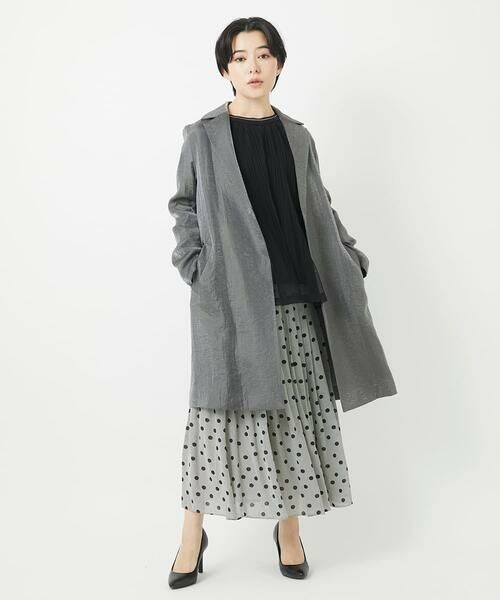 Maison de CINQ / メゾン ドゥ サンク その他アウター | メタリックツイルロングコート | 詳細16