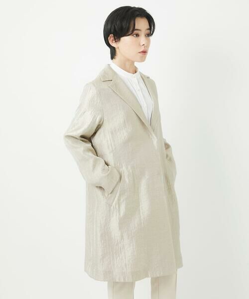 Maison de CINQ / メゾン ドゥ サンク その他アウター | メタリックツイルロングコート | 詳細2