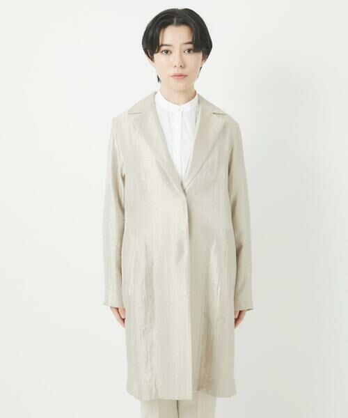 Maison de CINQ / メゾン ドゥ サンク その他アウター | メタリックツイルロングコート | 詳細3