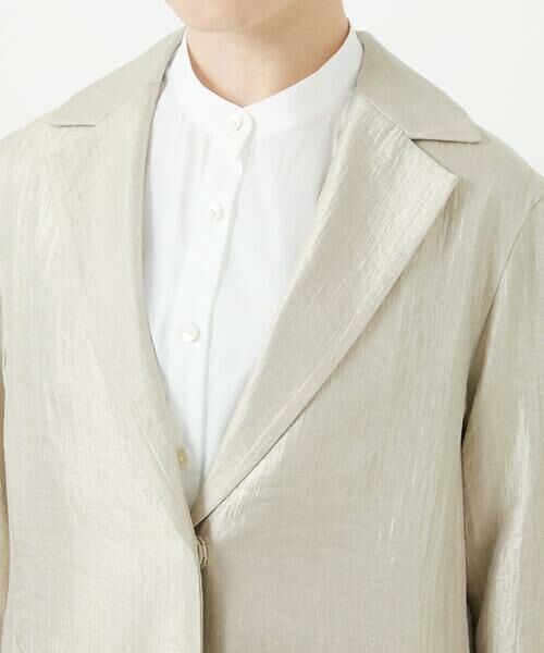 Maison de CINQ / メゾン ドゥ サンク その他アウター | メタリックツイルロングコート | 詳細7