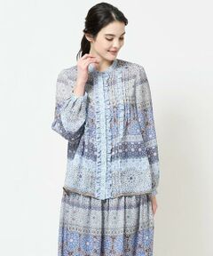 Maison de CINQ / メゾン ドゥ サンク シャツ・ブラウス | [セットアップ対応]フリルデザインプリントブラウス