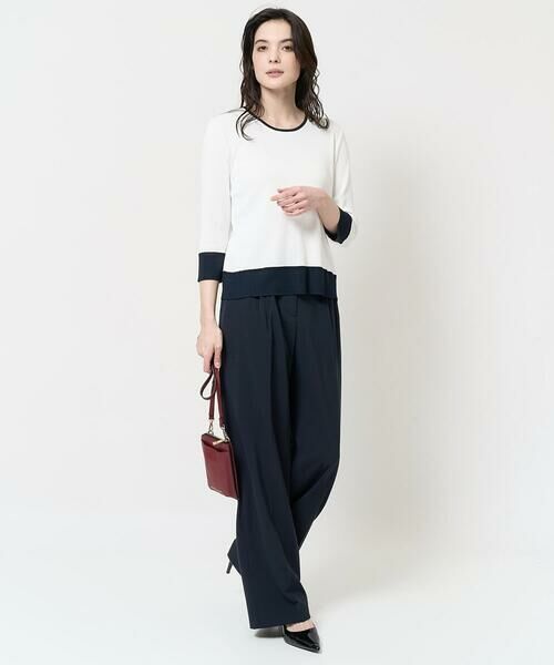 Maison de CINQ / メゾン ドゥ サンク ニット・セーター | [吸湿･速乾･抗菌･防臭 / アンサンブル対応]バイカラーニット | 詳細11