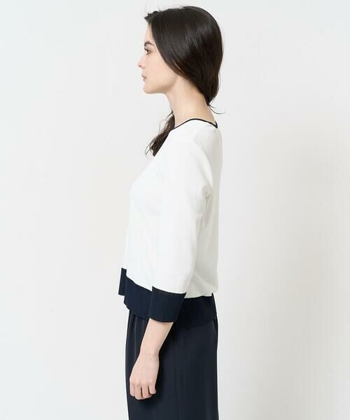 Maison de CINQ / メゾン ドゥ サンク ニット・セーター | [吸湿･速乾･抗菌･防臭 / アンサンブル対応]バイカラーニット | 詳細2