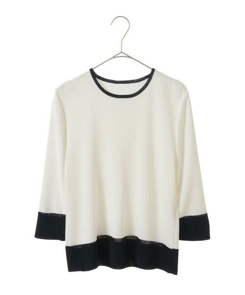 Maison de CINQ / メゾン ドゥ サンク ニット・セーター | [吸湿･速乾･抗菌･防臭 / アンサンブル対応]バイカラーニット | 詳細24