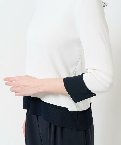 Maison de CINQ / メゾン ドゥ サンク ニット・セーター | [吸湿･速乾･抗菌･防臭 / アンサンブル対応]バイカラーニット | 詳細5