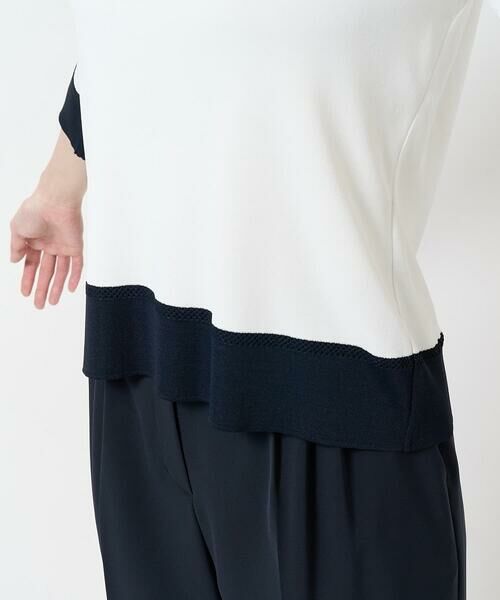 Maison de CINQ / メゾン ドゥ サンク ニット・セーター | [吸湿･速乾･抗菌･防臭 / アンサンブル対応]バイカラーニット | 詳細6