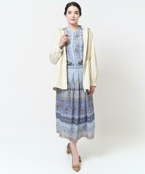 Maison de CINQ / メゾン ドゥ サンク ミニ・ひざ丈スカート | [セットアップ対応]プリントフレアースカート | 詳細15