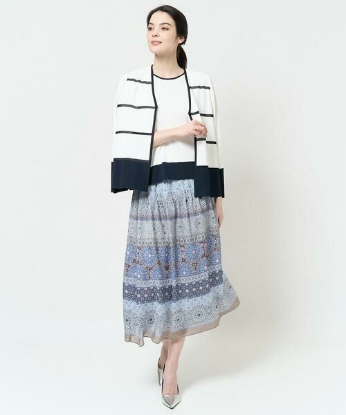 Maison de CINQ / メゾン ドゥ サンク ミニ・ひざ丈スカート | [セットアップ対応]プリントフレアースカート | 詳細18