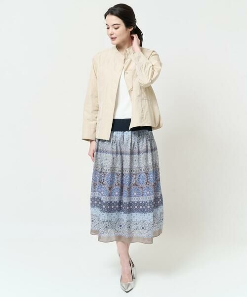 Maison de CINQ / メゾン ドゥ サンク ミニ・ひざ丈スカート | [セットアップ対応]プリントフレアースカート | 詳細28