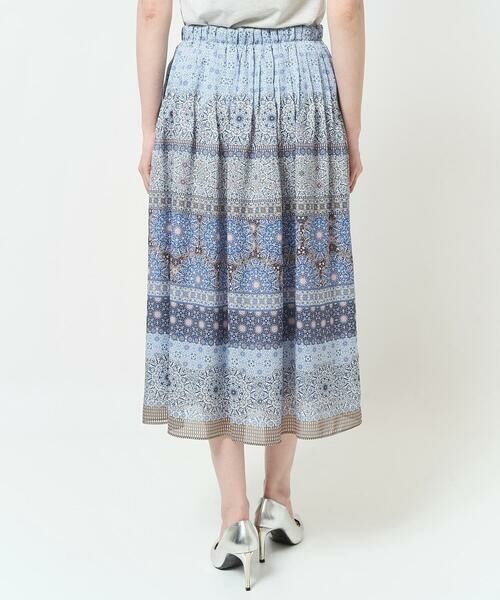 Maison de CINQ / メゾン ドゥ サンク ミニ・ひざ丈スカート | [セットアップ対応]プリントフレアースカート | 詳細3