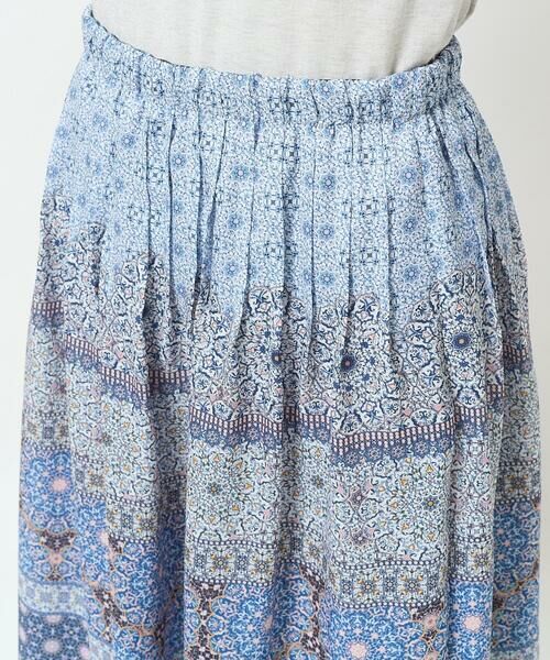 Maison de CINQ / メゾン ドゥ サンク ミニ・ひざ丈スカート | [セットアップ対応]プリントフレアースカート | 詳細4