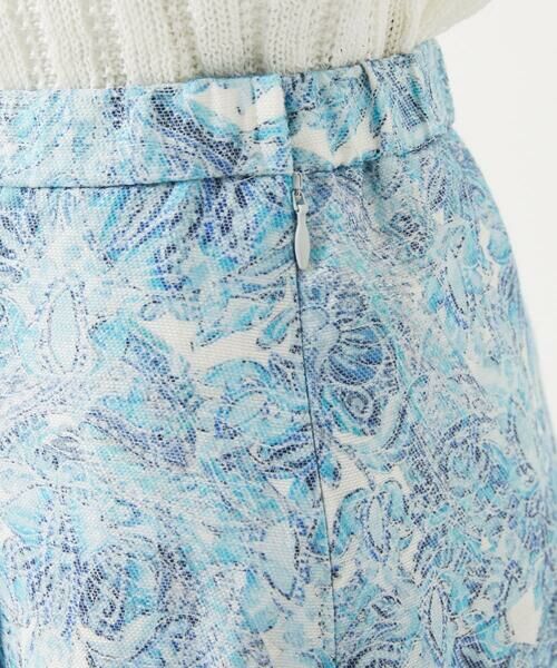 Maison de CINQ / メゾン ドゥ サンク ロング・マキシ丈スカート | [セットアップ対応]モダン更紗プリントスカート | 詳細10