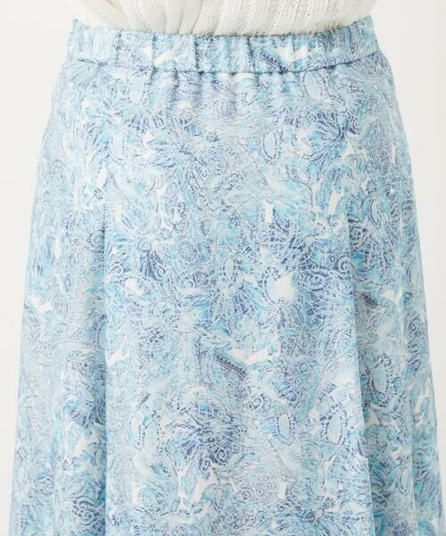 Maison de CINQ / メゾン ドゥ サンク ロング・マキシ丈スカート | [セットアップ対応]モダン更紗プリントスカート | 詳細12