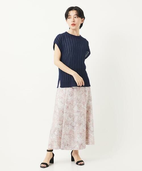 Maison de CINQ / メゾン ドゥ サンク ロング・マキシ丈スカート | [セットアップ対応]モダン更紗プリントスカート | 詳細20