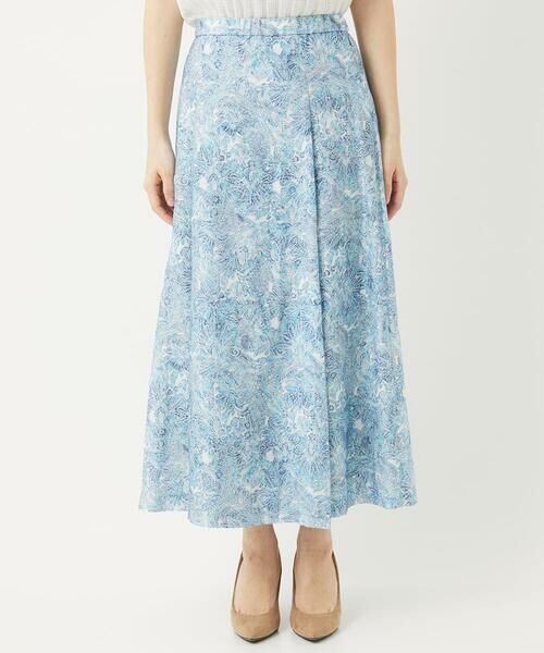 Maison de CINQ / メゾン ドゥ サンク ロング・マキシ丈スカート | [セットアップ対応]モダン更紗プリントスカート | 詳細5