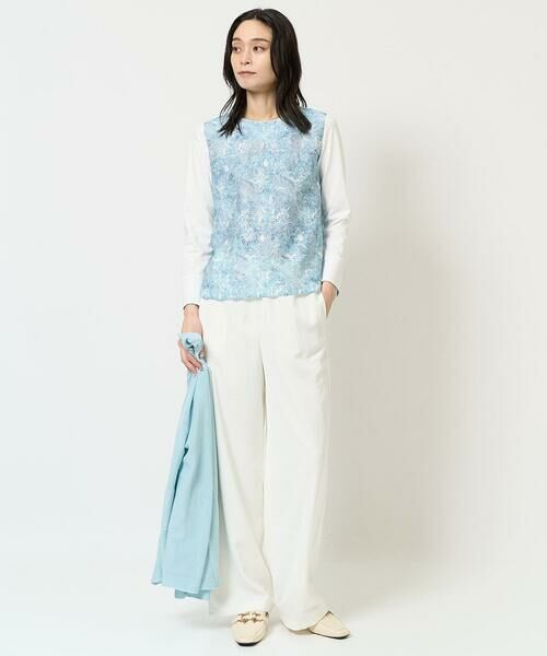 Maison de CINQ / メゾン ドゥ サンク カットソー | [セットアップ対応]モダン更紗プリントカットソー | 詳細12