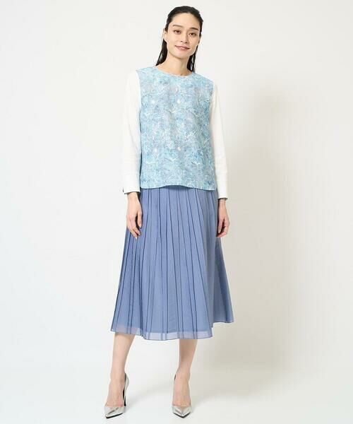 Maison de CINQ / メゾン ドゥ サンク カットソー | [セットアップ対応]モダン更紗プリントカットソー | 詳細14