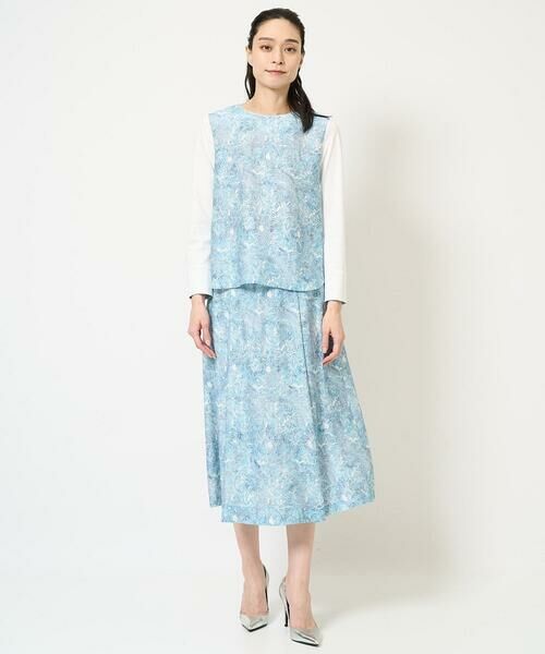 Maison de CINQ / メゾン ドゥ サンク カットソー | [セットアップ対応]モダン更紗プリントカットソー | 詳細16