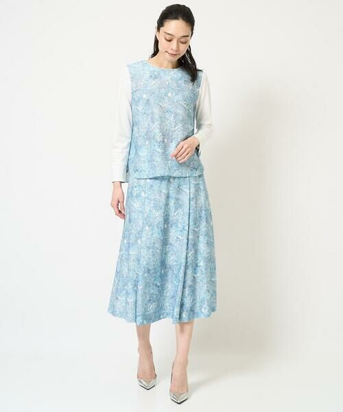 Maison de CINQ / メゾン ドゥ サンク カットソー | [セットアップ対応]モダン更紗プリントカットソー | 詳細17