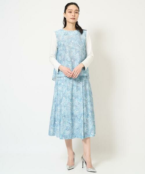 Maison de CINQ / メゾン ドゥ サンク カットソー | [セットアップ対応]モダン更紗プリントカットソー | 詳細18