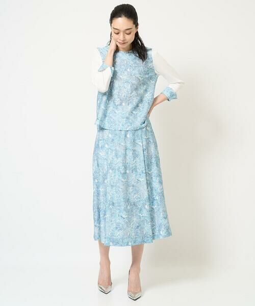 Maison de CINQ / メゾン ドゥ サンク カットソー | [セットアップ対応]モダン更紗プリントカットソー | 詳細19