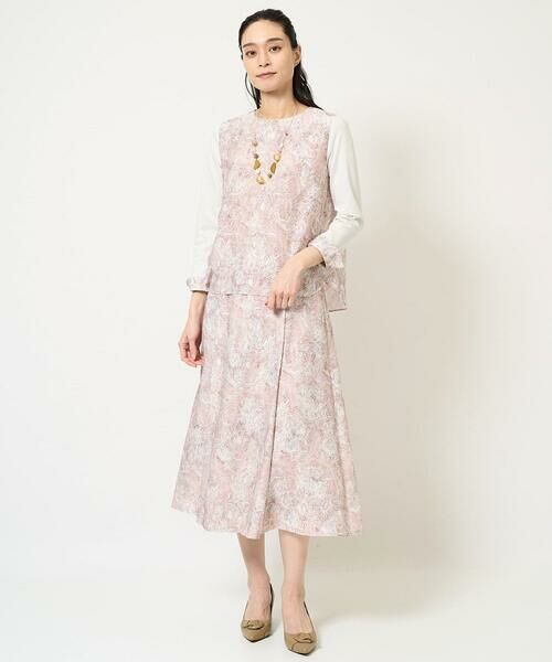 Maison de CINQ / メゾン ドゥ サンク カットソー | [セットアップ対応]モダン更紗プリントカットソー | 詳細23