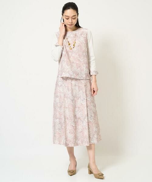 Maison de CINQ / メゾン ドゥ サンク カットソー | [セットアップ対応]モダン更紗プリントカットソー | 詳細24