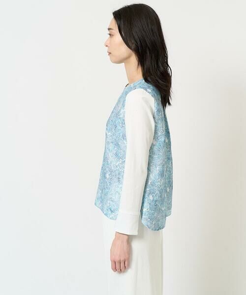 Maison de CINQ / メゾン ドゥ サンク カットソー | [セットアップ対応]モダン更紗プリントカットソー | 詳細4