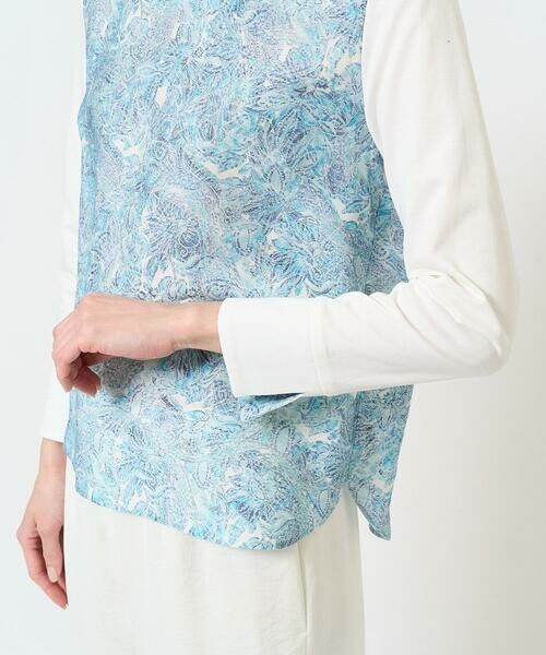 Maison de CINQ / メゾン ドゥ サンク カットソー | [セットアップ対応]モダン更紗プリントカットソー | 詳細8
