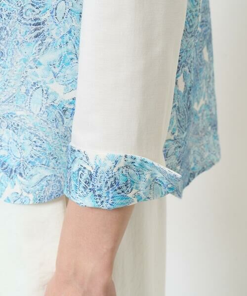 Maison de CINQ / メゾン ドゥ サンク カットソー | [セットアップ対応]モダン更紗プリントカットソー | 詳細9