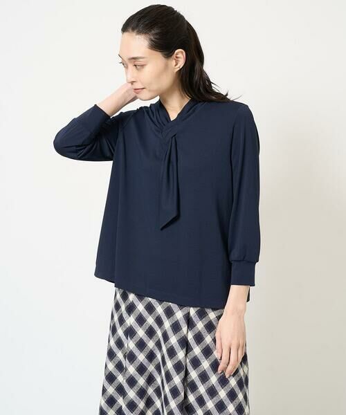 Maison de CINQ / メゾン ドゥ サンク カットソー | ボウタイデザインカットソー | 詳細1