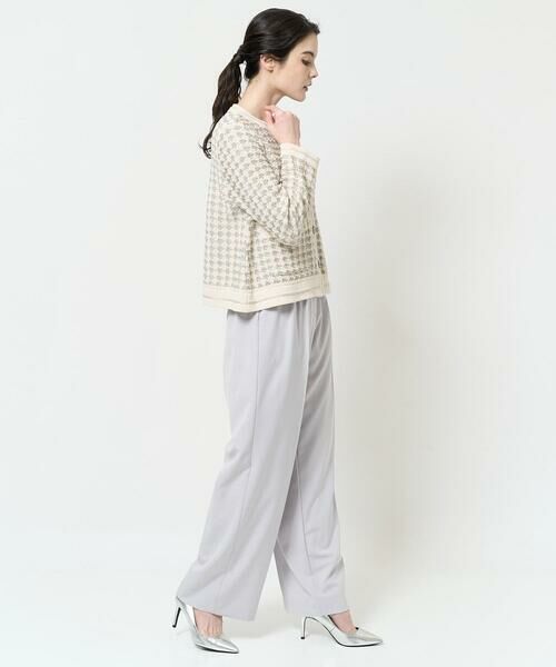 Maison de CINQ / メゾン ドゥ サンク ノーカラージャケット | 千鳥柄ニットジャケット | 詳細20