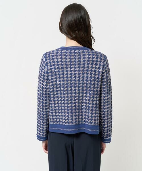 Maison de CINQ / メゾン ドゥ サンク ノーカラージャケット | 千鳥柄ニットジャケット | 詳細7