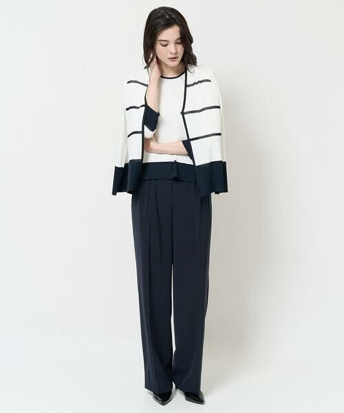 Maison de CINQ / メゾン ドゥ サンク カーディガン・ボレロ | [吸湿･速乾･抗菌･防臭 / アンサンブル対応]バイカラーニットカーディガン | 詳細10
