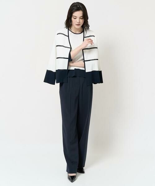 Maison de CINQ / メゾン ドゥ サンク カーディガン・ボレロ | [吸湿･速乾･抗菌･防臭 / アンサンブル対応]バイカラーニットカーディガン | 詳細12
