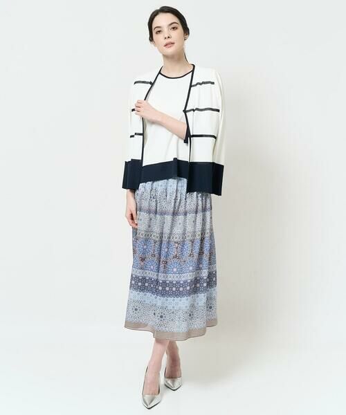 Maison de CINQ / メゾン ドゥ サンク カーディガン・ボレロ | [吸湿･速乾･抗菌･防臭 / アンサンブル対応]バイカラーニットカーディガン | 詳細17