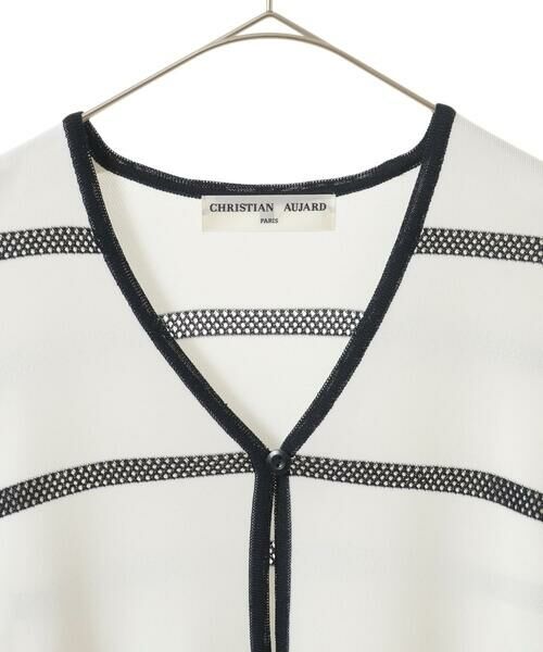 Maison de CINQ / メゾン ドゥ サンク カーディガン・ボレロ | [吸湿･速乾･抗菌･防臭 / アンサンブル対応]バイカラーニットカーディガン | 詳細28