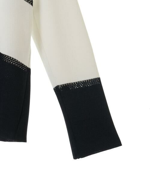 Maison de CINQ / メゾン ドゥ サンク カーディガン・ボレロ | [吸湿･速乾･抗菌･防臭 / アンサンブル対応]バイカラーニットカーディガン | 詳細30