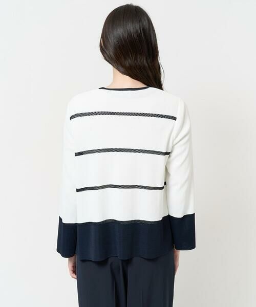 Maison de CINQ / メゾン ドゥ サンク カーディガン・ボレロ | [吸湿･速乾･抗菌･防臭 / アンサンブル対応]バイカラーニットカーディガン | 詳細4