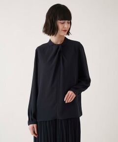 Maison de CINQ / メゾン ドゥ サンク シャツ・ブラウス | 【小さいサイズ】ドレープアクセントジョーゼットブラウス