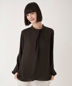 Maison de CINQ / メゾン ドゥ サンク シャツ・ブラウス | 【小さいサイズ】ドレープアクセントジョーゼットブラウス