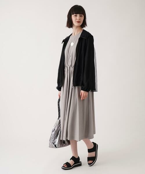 Maison de CINQ / メゾン ドゥ サンク ロング・マキシ丈ワンピース | 【小さいサイズ】ドレープワッシャーワンピース | 詳細14