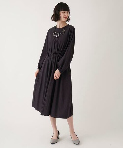 Maison de CINQ / メゾン ドゥ サンク ロング・マキシ丈ワンピース | 【小さいサイズ】ドレープワッシャーワンピース | 詳細16