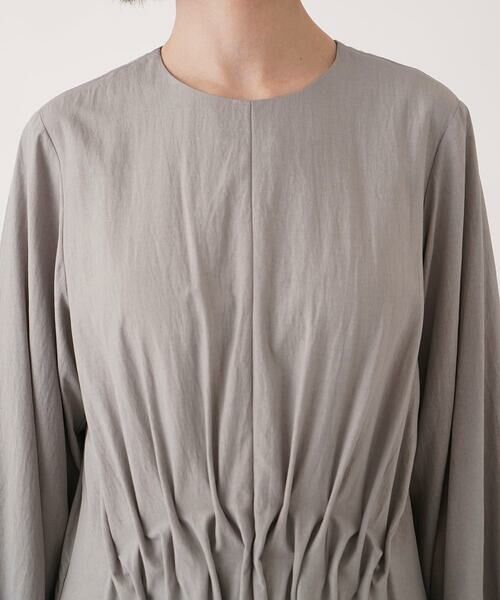 Maison de CINQ / メゾン ドゥ サンク ロング・マキシ丈ワンピース | 【小さいサイズ】ドレープワッシャーワンピース | 詳細4